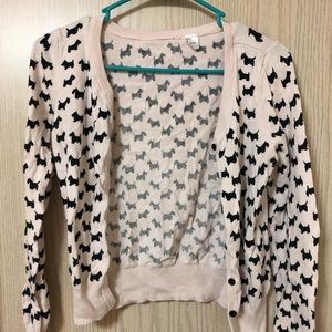 Pink Scottish Terrier Sweater, Size 4